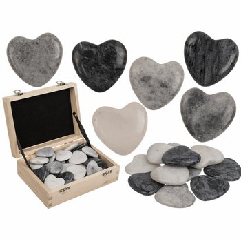 BATU ALAM BENTUK HATI - WORRY STONES (36 pcs)