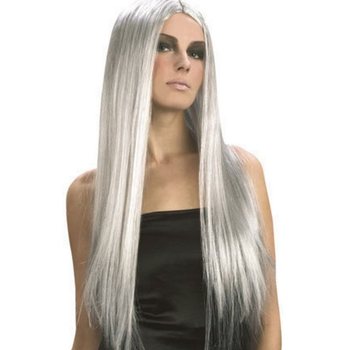 Wig Rambut Abu-abu Panjang (1 pc)