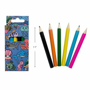 Set Pensil Warna 6 Buah - Hewan Laut (24 set)
