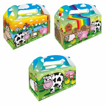 Kotak Menu – Tema Peternakan – 22.5 x 9.5 x 18 cm (12 pcs)