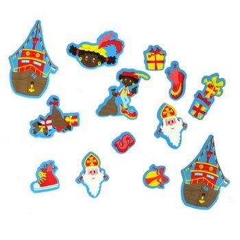 60 Pcs Stiker Foam Sinterklaas & Piet (3 set)