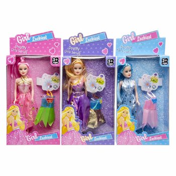 Boneka dengan Aksesoris dalam Display - 12 Buah