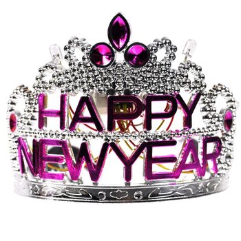 Mahkota HAPPY NEW YEAR dengan Lampu (10 pcs)