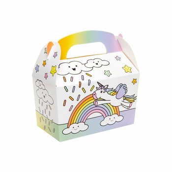 Kotak Souvenir Unicorn / Wadah Bingkisan 12x12.5x6 Cm (12 Pcs)
