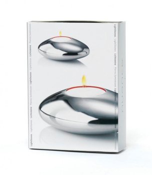 NUANCE - Set 2 Tempat Lilin Bentuk Batu (1 set)