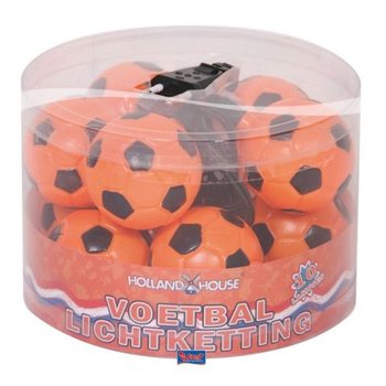 Lampu Hias Sepak Bola Oranye - 10 Lampu (6 pcs)