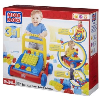 Mainan Dorong 3-in-1 MEGA BLOKS Build'n Go Walker - 8000