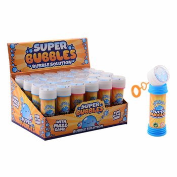 AQUA FUN - Mainan Gelembung Sabun 60ML dengan Game Ketangkasan (24 pcs)