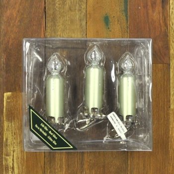 3 Lilin Dekorasi Pohon Natal Jepit (Isi 6 Pack)