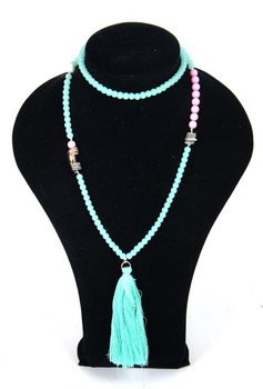 Kalung Hijau Mint - Gaya Ibiza (1 pcs)