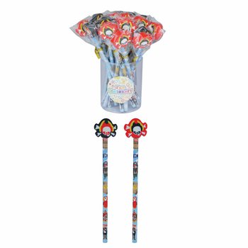 Pensil Bajak Laut dengan Penghapus (24 pcs)