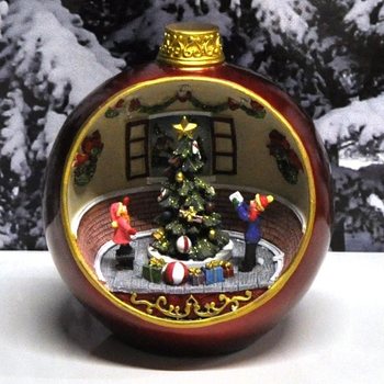 Ornamen Natal Mewah dengan Cahaya dan Suara