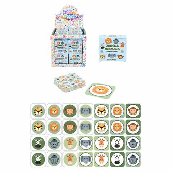 Game Memori Kecil - Model Hewan Hutan - Dalam Display (64 pcs)