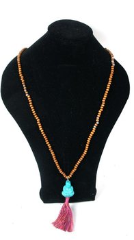 Kalung Gaya Ibiza Buddha Cokelat (1 pcs)