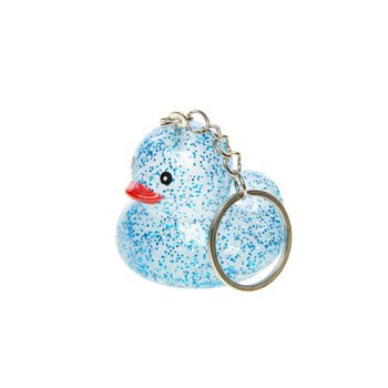 Gantungan Kunci Bebek Glitter - Campur Warna (12 pcs)