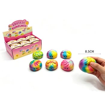 RAGE - Squishy Rainbow Bun Dumplings BESAR - PU Foam Edition 8.5cm (12 pcs)
