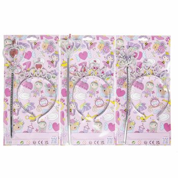 TONGKAT PRINCESS + TIARA DI KARTU (12 pcs)