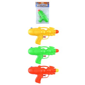 PISTOL AIR - PANJANG 17CM - CAMPUR WARNA (12 pcs)
