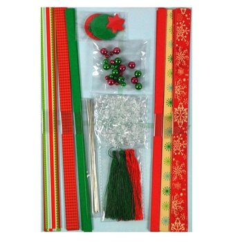 Paket Kerajinan Tangan Bola Gantung Natal Besar (12 pcs)