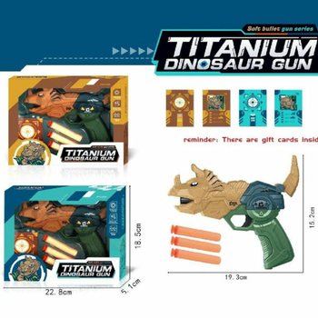 Pistol Dinosaurus dengan Panah & Target - Kotak Hadiah (Set isi 2)