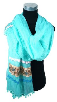 Syal Mewah Turquoise (1 pcs) - Ibiza Style