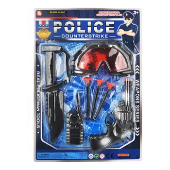 Set Mainan Polisi dengan Kacamata & Pistol Tempel (6 pcs)