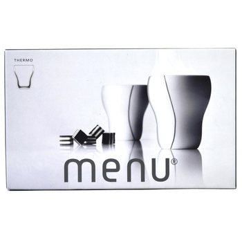 MENU - MUG TERMAL BLACK CONTOUR SEDANG 320 ML, SET ISI 2