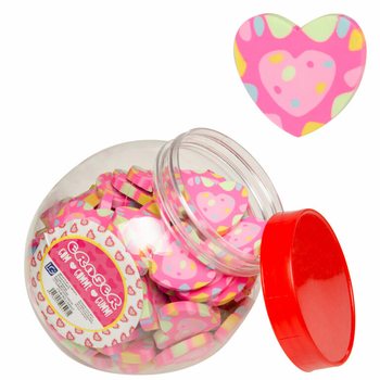 Penghapus Bentuk Hati dalam Toples (100 pcs)