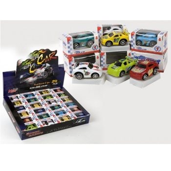 Miniatur Mobil Friction/Tarik Mundur dalam Kemasan Display (24 pcs)