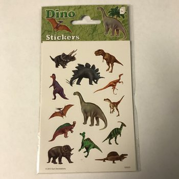 LEMBAR STIKER: DINOSAURUS, Ukuran 16 x 9 cm (10 pcs)