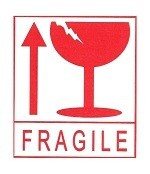 Stiker Fragile / Label Barang Pecah Belah (45 lembar)