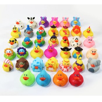 MIX DESAIN BEBEK KARET MANDI - Ukuran 5x5.5x6 Cm (38 pcs)