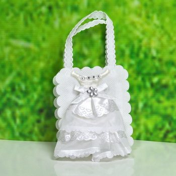 Tas Souvenir Pernikahan - Model Gaun Pengantin (12 pcs)