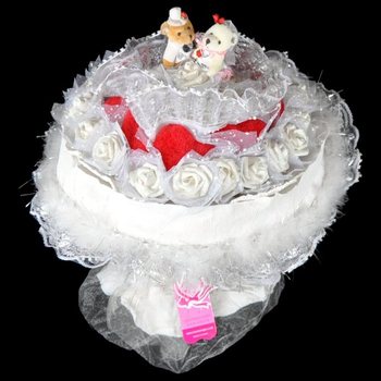 BUKET PENGANTIN BERUANG BESAR