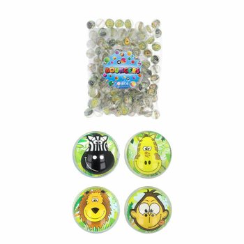 Bola Bekel / Bola Memantul Mix Hewan Hutan - Ø 3.3 Cm. (100 pcs)