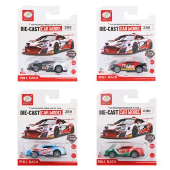 Mobil Balap Pull Back dengan Kemasan Kartu (12 pcs)