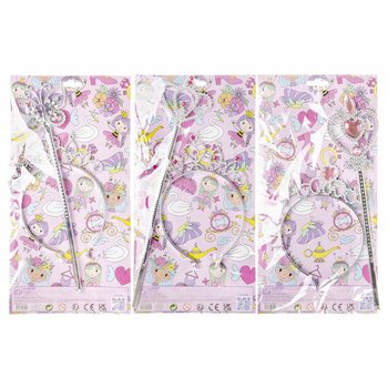 TONGKAT PRINCESS + TIARA DI KARTU (12 pcs)