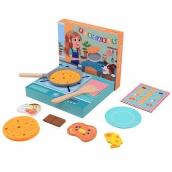JOUECO - Set Mainan Pancake Kayu - Untuk anak usia 3 tahun ke atas (1 pc)