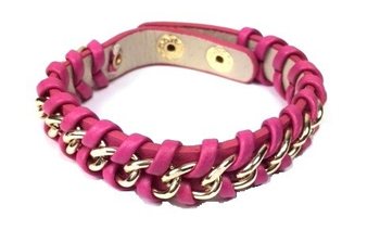 Gelang Anyam Fuchsia Gaya Ibiza (1 pcs)
