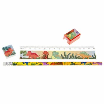 Set Alat Tulis Dinosaurus 4-Piece (24 pcs)