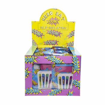 Pemukul Tiup Otomatis - Superhero BOOM! - 49x13cm - Display (48 pcs)
