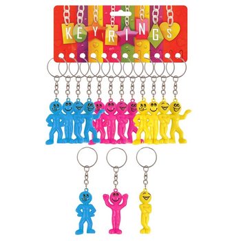 Gantungan Kunci Karakter Smiley (12 pcs) | Grosir B2B