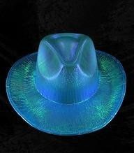 TOPI COWBOY GLITTER - BIRU (6 pcs)