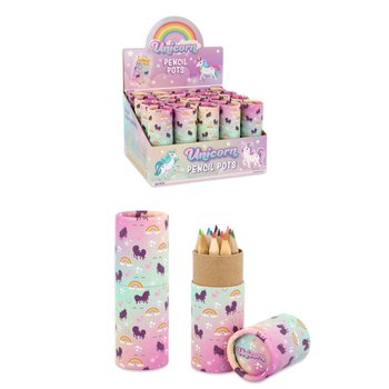 12 Pensil Warna dalam Tabung: Model Unicorn - Dalam Display (20 pcs)