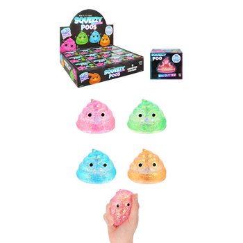 SQUEEZE POOP - ISI SUGAR GEL GLITTER - WARNA CAMPUR - DALAM DISPLAY (12 pcs)