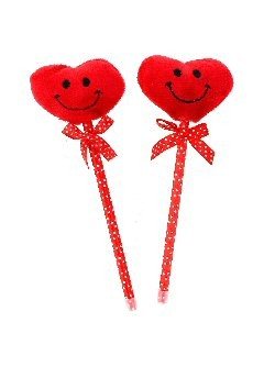 Pena Bentuk Hati Smiley (12 pcs)