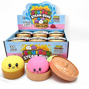 RAGE - Mainan Squishy Dumpling Bakpao BESAR (8.5x8.5x4.8 cm) - Viral Fidget Toy 2026 (12 Pcs)