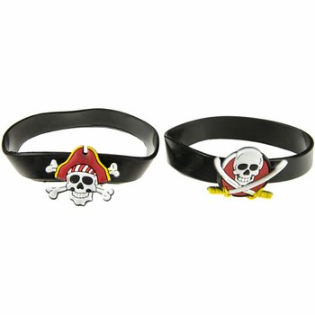 Gelang Bajak Laut Silikon Campur (48 pcs)