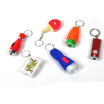 Gantungan Kunci Lampu Senter Campur (48 pcs)