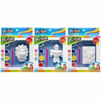 Melukis Figur 3D - Singa / Robot / Kupu-kupu (6 pcs)